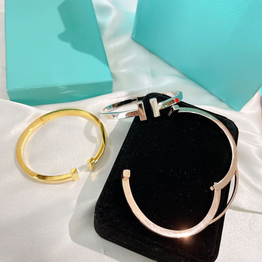Tiffany Square Bracelet - 18K Rose Gold